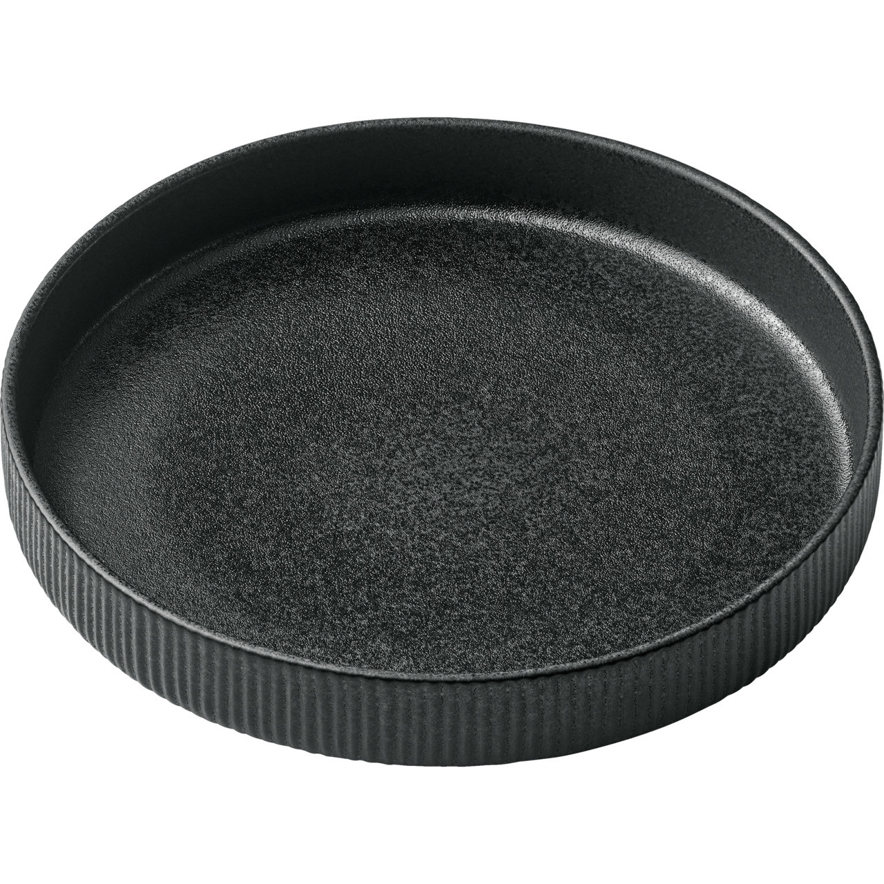 Nara, Teller tief rund hoher Rand Relief ø 240 mm / 1,30 l schwarz